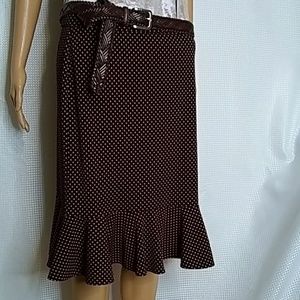 Michael Kors  midi skirt ruffle hem